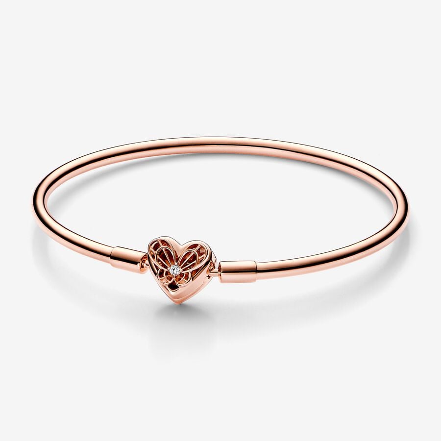 Pandora Moments Heart & Butterfly Bangle