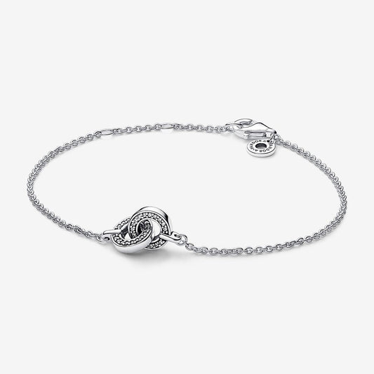 Pandora Signature Intertwined Pavé Chain Bracelet