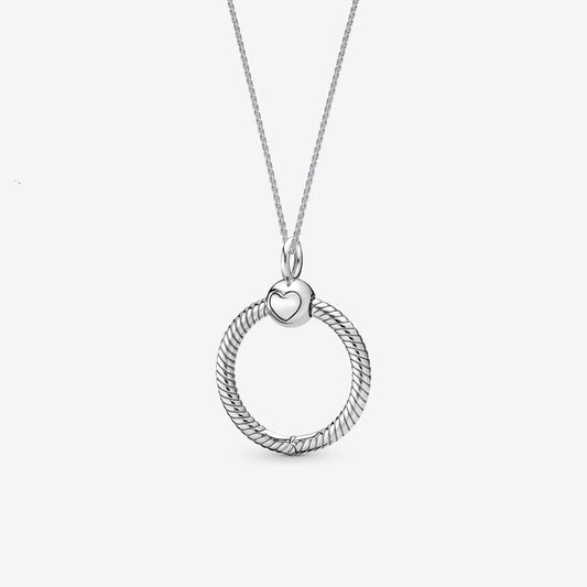 Pandora Moments Small O Pendant Necklace